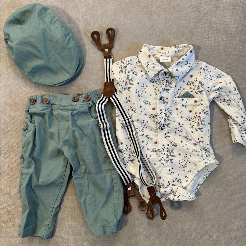 Infant 4 pc outfit, 6-9 months